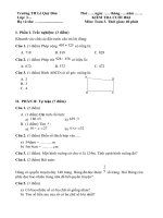 Toán 3 - đề ktra cuối hk 1 - TH Lê Quý Đôn - năm 2017-2018