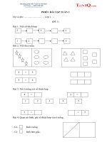 PHIEU BAI TAP TUAN 3 LOP 1