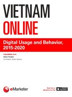 eMarketer Vietnam online digital usage and behavior 2015 2020