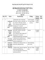 Kế hoạch giảng dạy, giáo dục ngữ văn 6.7.8.9 có lồng ghép An Ninh Quốc Phòng