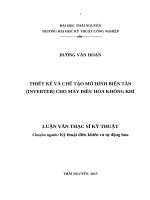 Thiết kế và chế tạo mô hình biến tần (inverter) cho máy điều hòa không khí 
