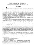 TÀI LIỆU THAM KHẢO   NHÂN vật LỊCH sử VIỆT NAM THAM GIA PHONG TRÀO CHỐNG THUẾ ở TRUNG kỳ 1907   1908