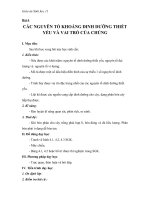 Giáo án Sinh học 11 bài 10: Ảnh hưởng của các nhân tố ngoại cảnh đến quang hợp