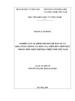Nghiên cứu sự hình thành lớp bảo vệ và khả năng chống ăn mòn của thép bền thời tiết trong điều kiện khí hậu nhiệt đới việt nam