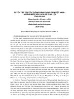 TÀI LIỆU THAM KHẢO   TUYỂN tập TRUYỀN THỐNG LỊCH sử ĐẢNG CỘNG sản VIỆT NAM   NHỮNG mốc SON LỊCH sử CHÓI lọi