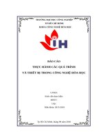 Thực hành thiết bị truyền nhiệt vỏ ống