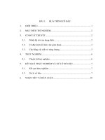 báo cáo thực hành thiết bị cô đặc