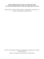 Kỷ yếu hội thảo Luật CĐGT - kinh nghiệm quốc tế