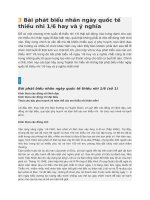 bài phát biểu hay nhất trong ngày 16