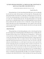 VẬN DỤNG PHƯƠNG PHÁP ĐÓNG VAI TRONG DẠY HỌC CHUYÊN ĐỀ CÁC QUỐC GIA CỔ ĐẠI TRÊN LÃNH THỔ NƯỚC TA