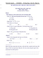 55 ĐỀ ÔN TẬP DẠY THÊM GIỮA KY I TOÁN LỚP 5