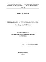 Determinants of customer satisfaction   case study sun wah tower  master project in business administration  