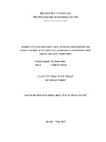Nghiên cứu giải pháp đốt cháy antraxit kèm khí đốt để nâng cao hiệu suất cháy của atraxit và giảm phát thải trong nhà máy nhiệt điện 