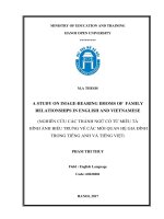 A STUDY OF IMAGE BEARING IDIOMS OF FAMILY RELATIONSHIPS IN ENGLISH AND VIETNAMESE 