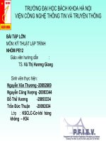 BÀI TẬP LỚN MÔN KỸ THUẬT LẬP TRÌNH