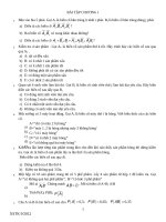 BÀI TẬP XÁC SUẤT THỐNG KÊ