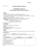 Giáo án Sinh học 12 bài 40: Quần xã sinh vật và một số đặc trưng cơ bản của quần xã