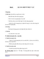 Giáo án Sinh học 11 bài 8: Quang hợp ở thực vật