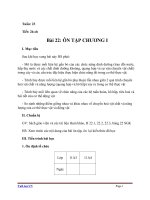 Giáo án Sinh học 11 bài 22: Ôn tập chương 1