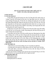 CHUYÊN ĐỀ MỘT SỐ GIẢI PHÁP GIÚP PHÁT PHÁT TRIỂN THỂ LỰC  Ở MÔN  CẦU LÔNG CHO HỌC SINH LỚP 10