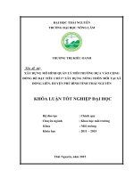 Áp dụng quy trình chăm sóc, nuôi dưỡng và phòng trị bệnh phân trắng lợn con giai đoạn từ 01 đến 21 ngày tuổi tại trại lợn ngô thị hồng gấm   huyện lương sơn   tỉnh hòa bình 