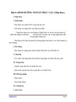 Giáo án Sinh học 11 bài 6: Dinh dưỡng nitơ ở thực vật (tiếp theo)