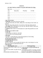 Giáo án Sinh học 12 bài 38: Các đặc trưng cơ bản của quần thể sinh vật (TT)