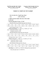 ĐỒ ÁN THIẾT KẾ NHÀ MÁY ĐIỆN VÀ TRẠM BIẾN ÁP