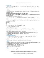 Tổng hợp chuyên đề luyện thi đại học môn hóa