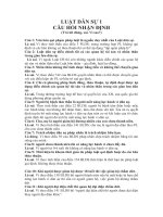 BÀI TẬP LUẬT DÂN SỰ 1