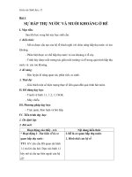 Giáo án Sinh học 11 bài 1: Sự hấp thụ nước và muối khoáng ở rễ