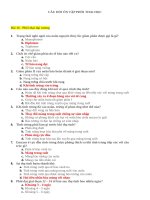 trắc nghiệm Phôi Thai học có đáp án