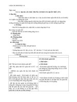 Giáo án Sinh học 12 bài 38: Các đặc trưng cơ bản của quần thể sinh vật (TT)