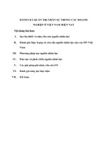 Đánh giá quản trị nhân sự trong các doanh nghiệp ở việt nam hiện nay 