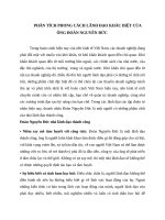 Phân tích phong cách lãnh đạo khác biệt của ông đoàn nguyên đức 