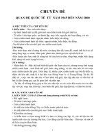 CHUYÊN ĐỀ QUAN HỆ QUỐC TẾ TỪ NĂM 1945 ĐẾN NĂM 2000