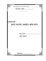 Chuyên đề: ĐẤT NƯỚC NHIỀU ĐỒI NÚI