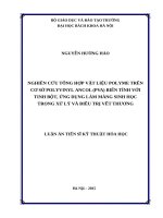 Nghiên cứu tổng hợp vật liệu polyme trên cơ sở polyvinyl ancol (PVA) biến tính với tinh bột, ứng dụng làm màng sinh học trong xử lý và điều trị vết thương 