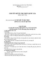 CHUYÊN ĐỀ: LUYỆN ĐỀ VỀ BÀI THƠ SÓNG CỦA XUÂN QUỲNH ôn thi THPT QG