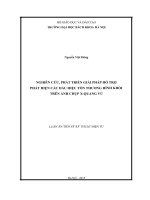 Nghiên cứu, phát triển giải pháp hỗ trợ phát hiện các dấu hiệu tổn thương hình khối trên ảnh chụp x quang vú 