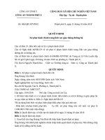 QUYẾT ĐỊNH Xử phạt hành chính trong lĩnh vực giao thông đường bộ