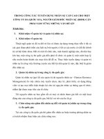 Trong công tác tuyển dụng nhân sự cấp cao cho một công ty đa quốc gia, người giám đốc nhân sự (HRM) cần phải nắm vững những vấn đề gì 