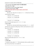 chuyên đề: CÁC DẠNG TOÁN VỀ PHÉP ĐẾM