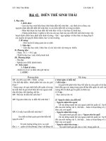 Giáo án Sinh học 12 bài 41: Diễn thế sinh thái