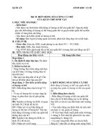 Giáo án Sinh học 12 bài 39: Biến động số lượng cá thể của quần thể sinh vật