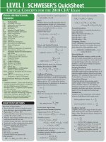 CFA 2018   level 1 schweser s quicksheet