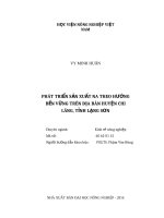 Phát triển sản xuất na theo hướng bền vững trên địa bàn huyện chi lăng, tỉnh lạng s 