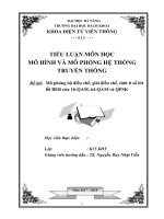 Mô phỏng bộ điều chế, giải điều chế, tính tỉ số bit lỗi BER của 16  QAM, 64 QAM và QPSK