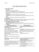 Giáo án Sinh học 12 bài 41: Diễn thế sinh thái