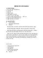 mẫu bệnh án sản khoa